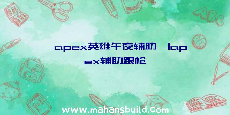 「apex英雄午夜辅助」|apex辅助跟枪